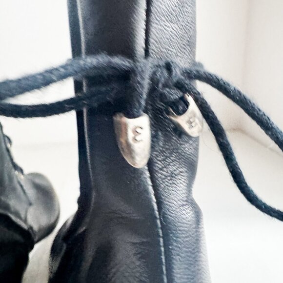 Emmedieci Buttery Soft Black Leather Antique Style Booties w Wool Lining 38.5 - Picture 4 of 8